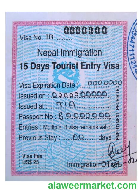 NEPAL entry visa
